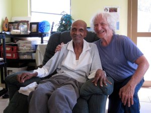 Bernie and his good friend, Mr. Guy H. Benjamin (Benji), who he met while living in the USVI. 